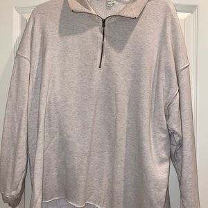 Cream colored quaterzip